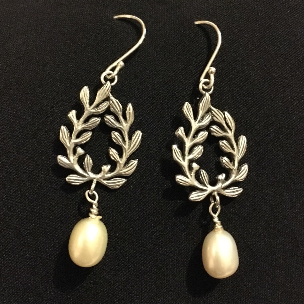 Sterling Silver 925 & Pearl Earrings
